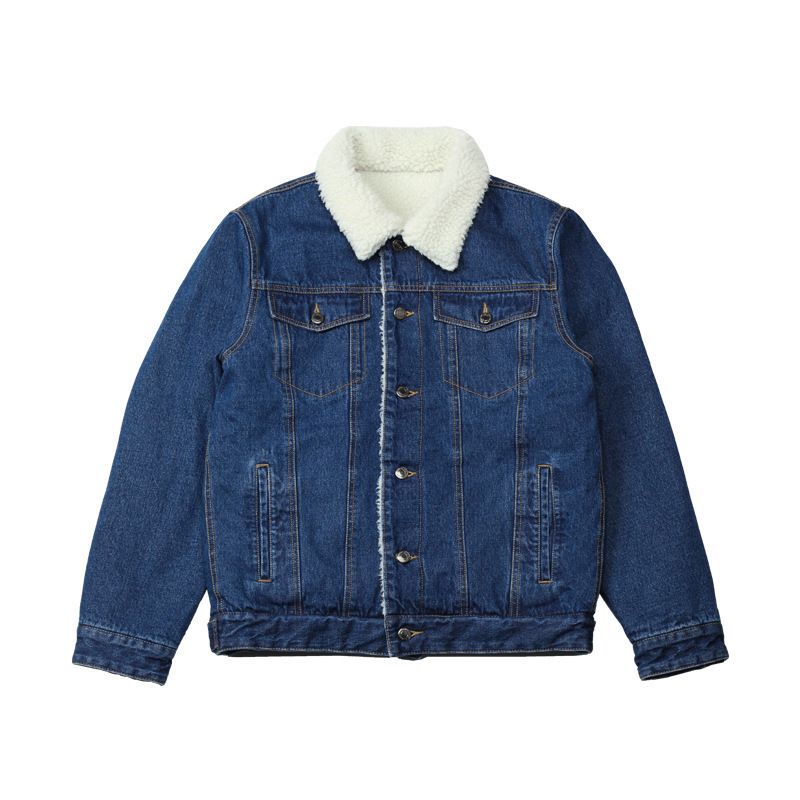 Cowboy Herbst/Winter 2019 Neue Artikel Verdickt Und Flankiert Lamm Wolle Mantel Baumwolle Koreanische Version Slim Fit herren Jacke_voghion.com