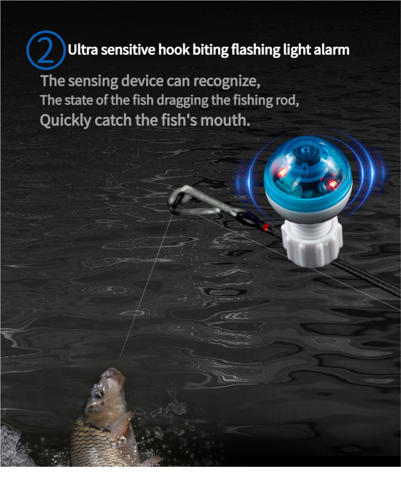 Chilun Electronic Automatic Tip High Sensitivity Sea Rod Alarm Night Fishing Sensing Light_voghion.com