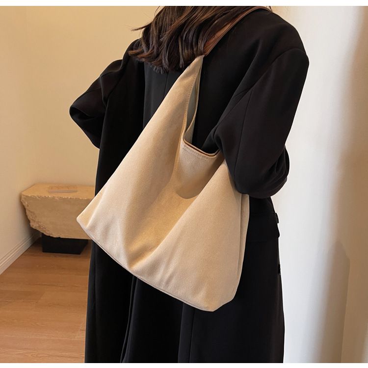 Retro Matte Big Bag Women's 2025 New Autumn And Winter Large-capacity Shoulder Bag, High-end Sense Of Commuting To Work Tote Bag_voghion.com