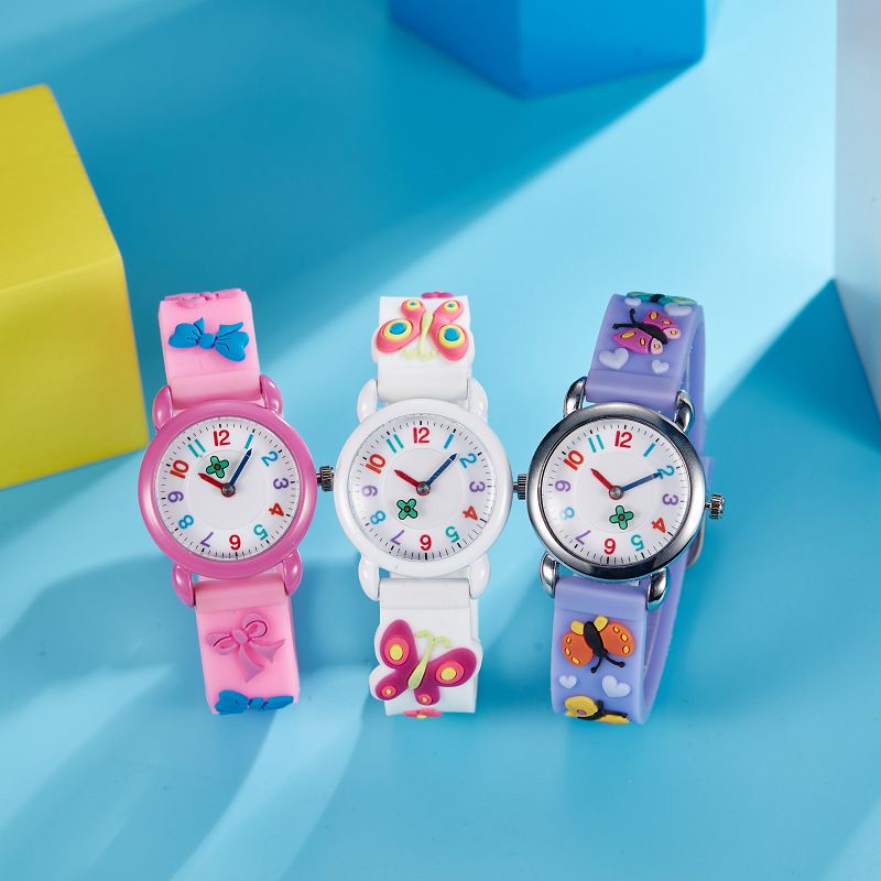 New Factory Direct Sale Children's Watch Primary School Students Silicone Strap Waterproof Quartz Watch_voghion.com