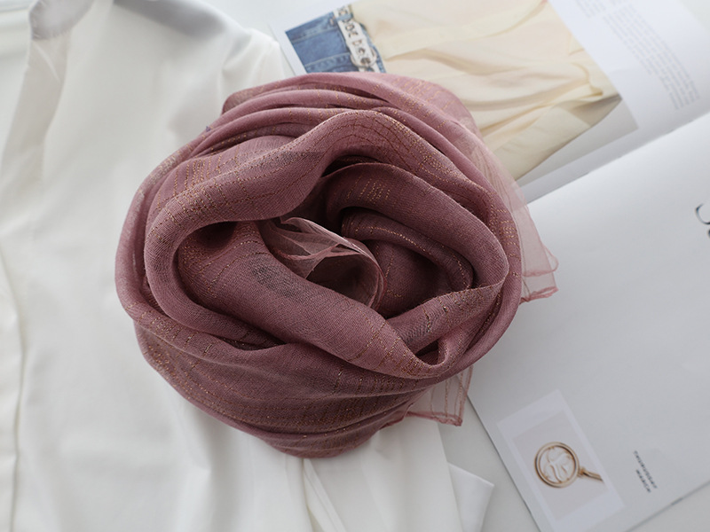 r autumn and winter new version of silk blended scarf female mulberry silk gold and silver silk long shawl dual-use silk scarf_voghion.com