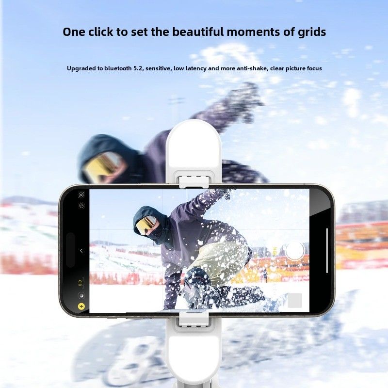 Selfie stick new mobile phone holder travel handheld multi-function live broadcast shooting portable universal bluetooth vlog mini_voghion.com