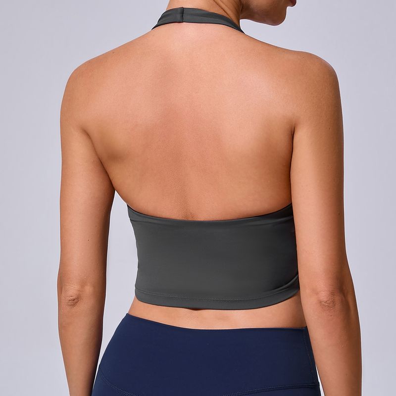 Gilet da yoga per donna, con imbottitura in memory foam, per corsa e fitness, con assorbimento degli urti, dimagrante e ad asciugatura rapida, aderente, per lo sport sulla schiena._voghion.com