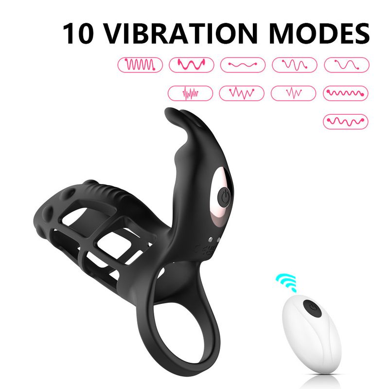 Anello per sperma Frank II Lock, anello per il ritardo del pene maschile, anello a doppia vibrazione, APP, telecomando, massaggio, masturbatore, prodotti per adulti_voghion.com