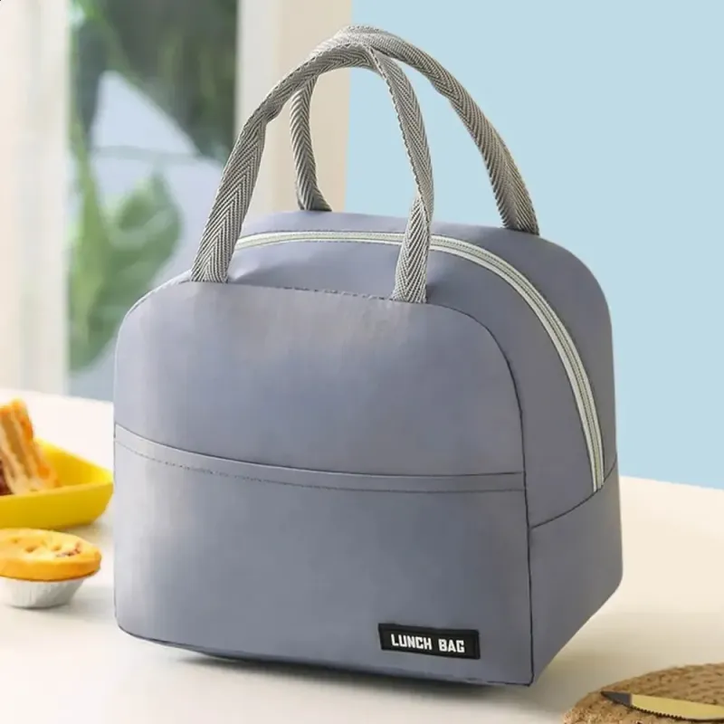 Portable Cooler Lunch Bag Suitable For Picnicking Children Student Travelers Foldable Breakfast Organizers Insulated And_voghion.com