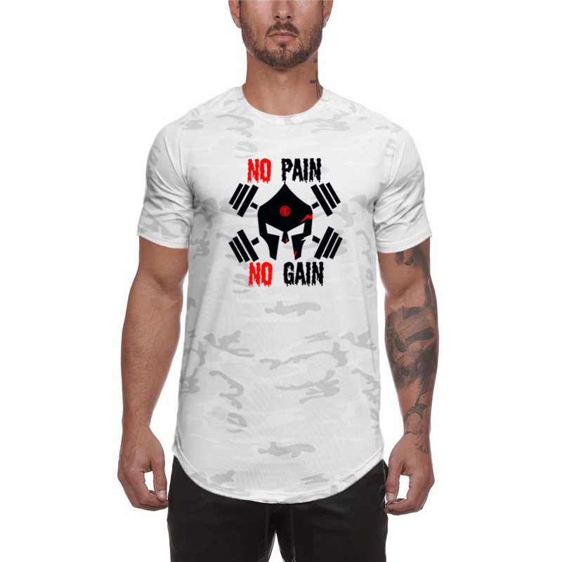 Férfi gyorsan száradó, terepszínű sportpóló, body_voghion.com