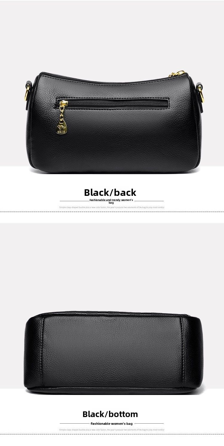 Borsa a tracolla elegante e alla moda per la mamma, semplice e nuova, da donna di mezza età, primavera 2025_voghion.com