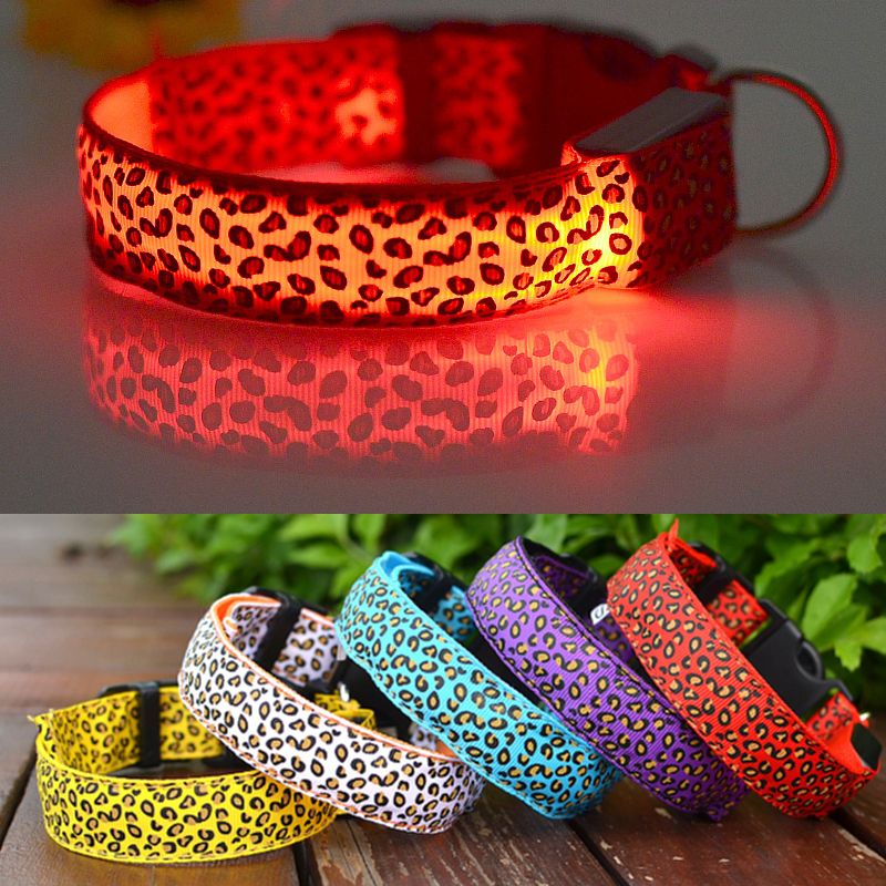 KAJIPET Leopard LED Dog Collar By PawParty Store_voghion.com