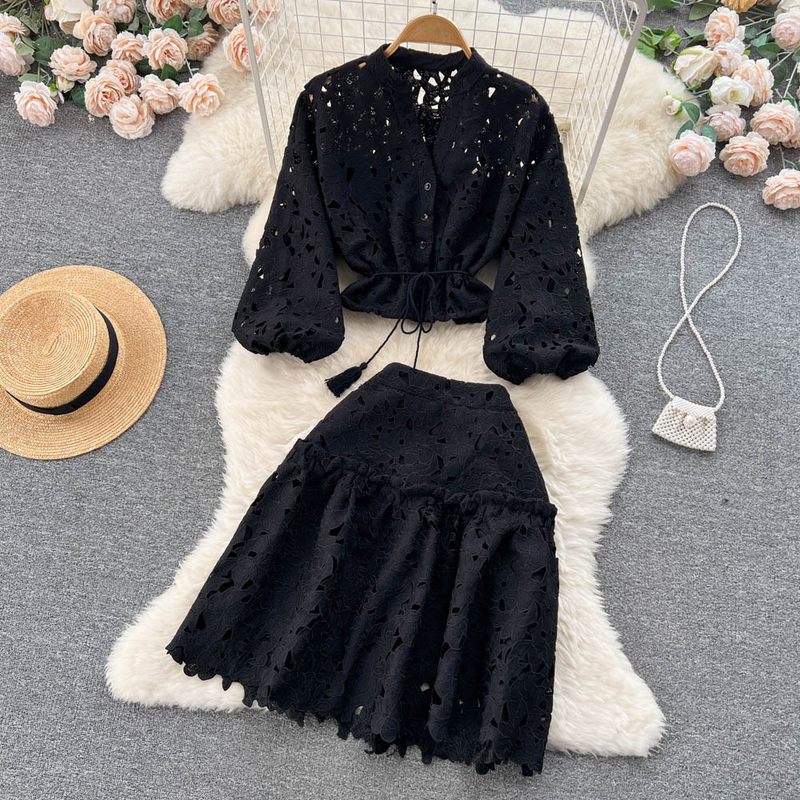 Damenmode, modisch, schick, schick, zweiteiliger Anzug_voghion.com