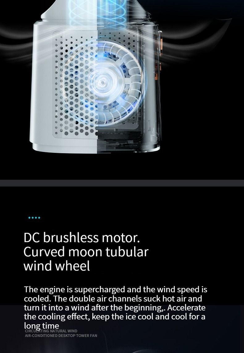 Air Conditioner Leafless Spray Small Refrigeration Desktop Ultra Quiet Office Desk Usb Air Circulation Fan Gift_voghion.com