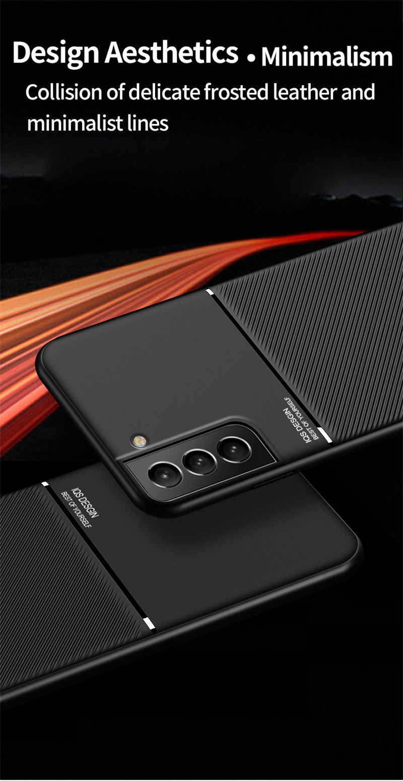 Skin Touch PU lædercover til Samsung Galaxy S22 Plus S21 Ultra S20 EF S10 S9 A71 A51 A21S A70 A50 A30 Cover Luxury Bac_voghion.com