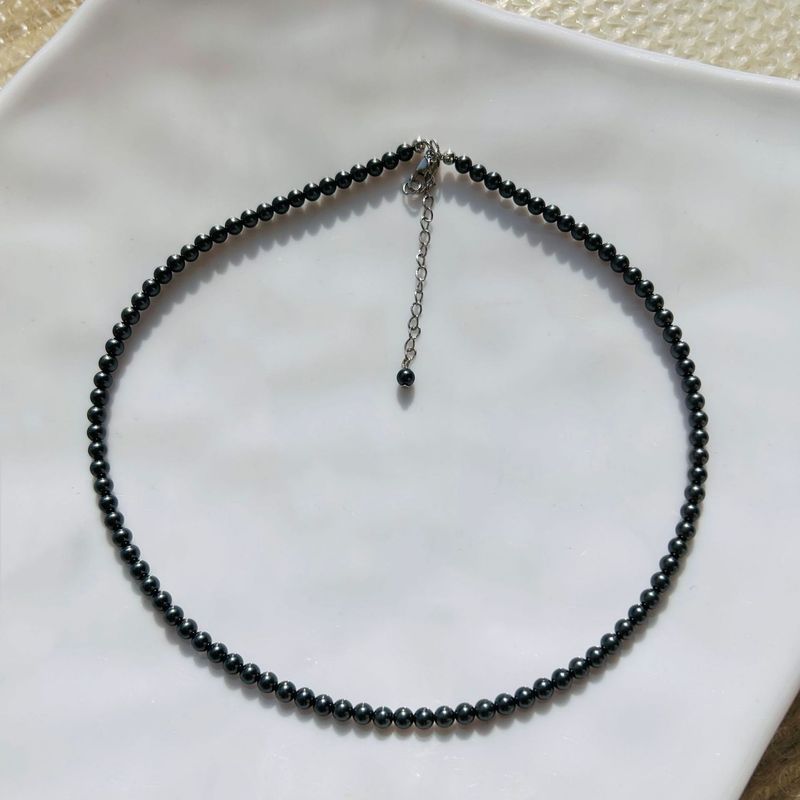 Collana di perle nere di Tahiti gioielli per donna Shijia Zhengyuan forte luce luce lusso catena clavicola catena lunga maglione_voghion.com