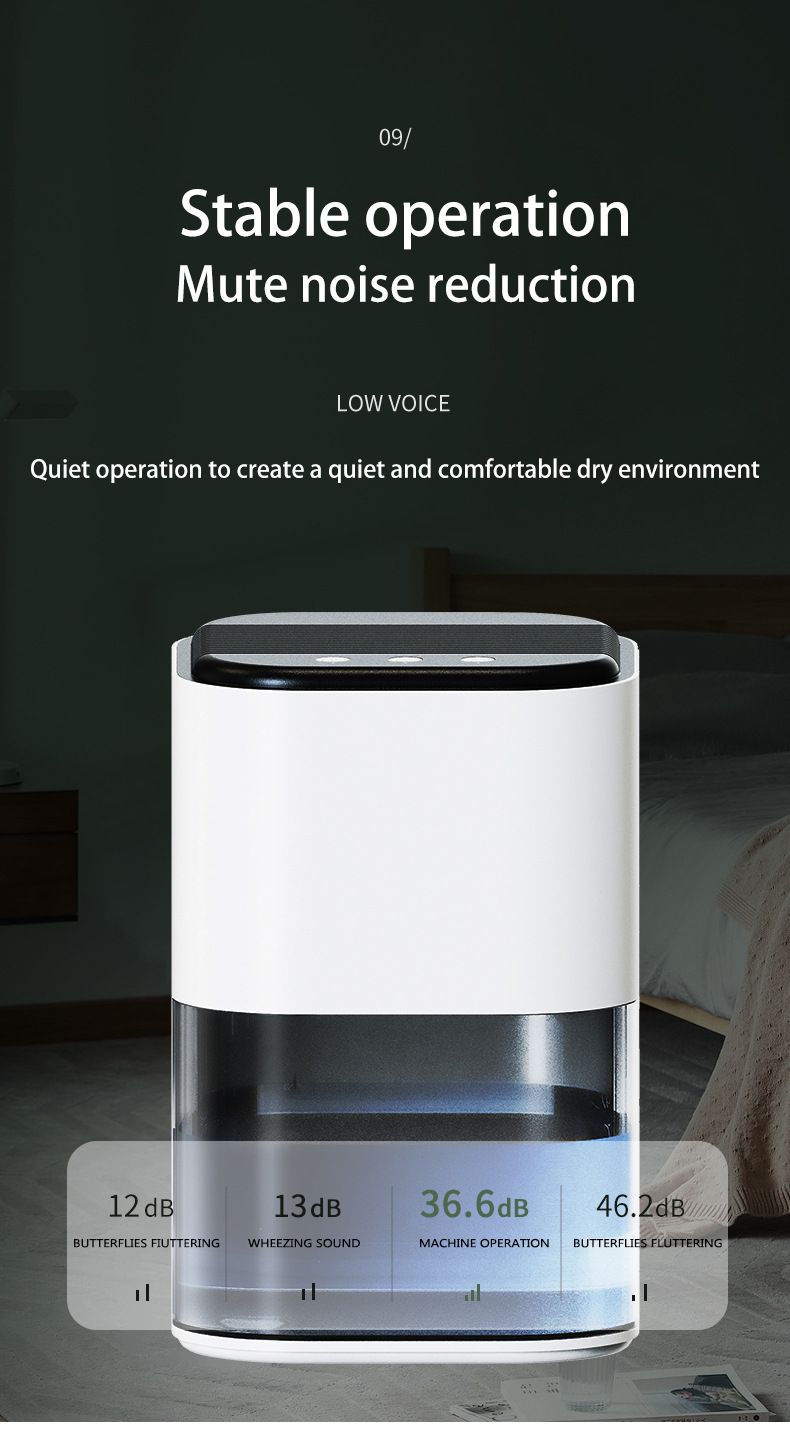 Déshumidificateur domestique, petit déshumidificateur de salle de bain, mini absorbeur pour chambre à coucher, déshumidification intérieure_voghion.com