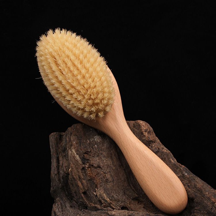Straight Beech Wood Pig Mane Air Cushion Daily Use At Home, Large Board For Scalp Massage And Care, Airbag Comb_voghion.com