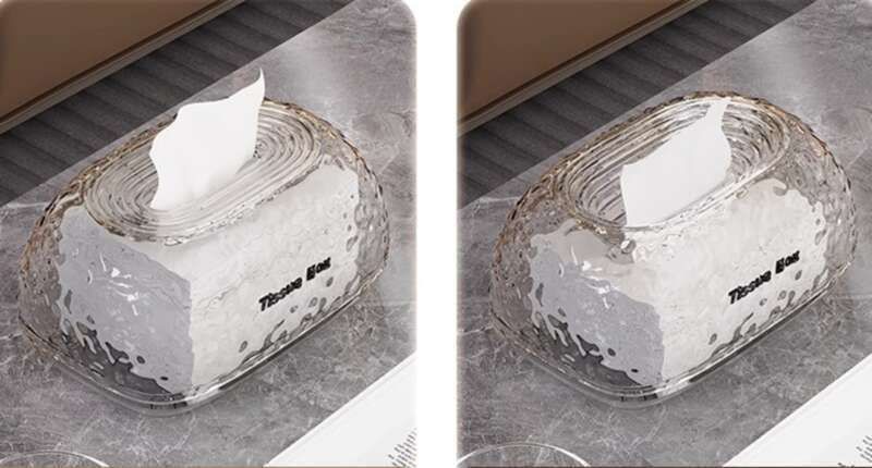 Caixa de guardanapos de tecido de estilo luxuoso e leve para sala de estar, caixa de papel de mesa criativa para pia de quarto de alta qualidade_voghion.com