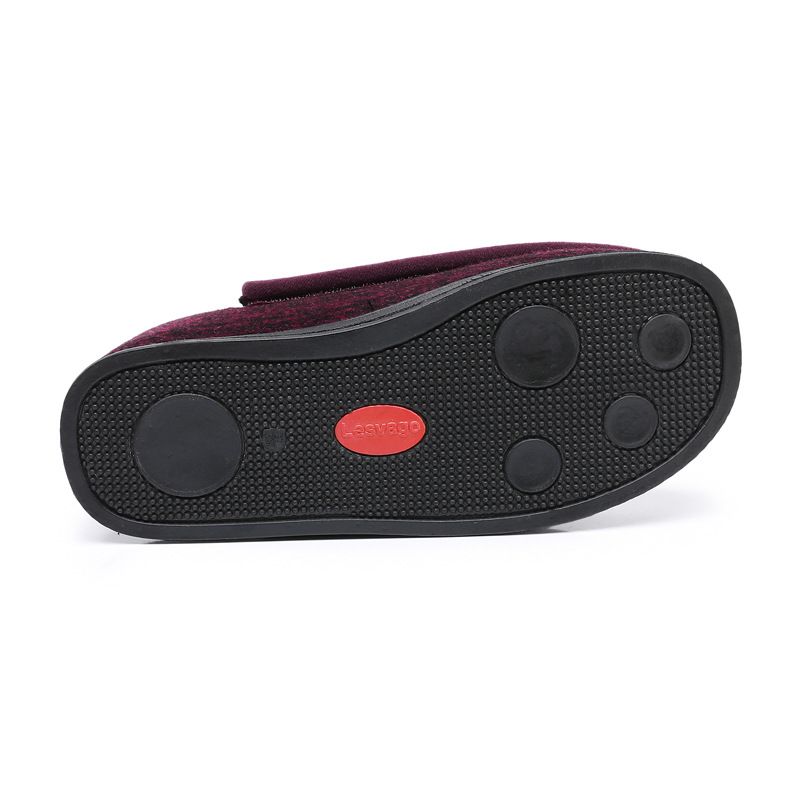 Ziwa Ge Winter New Warm Fleece-Lined Thickened Cloth Widened Velcro Shoe Top Openable Comfortable Cotton Shoes_voghion.com