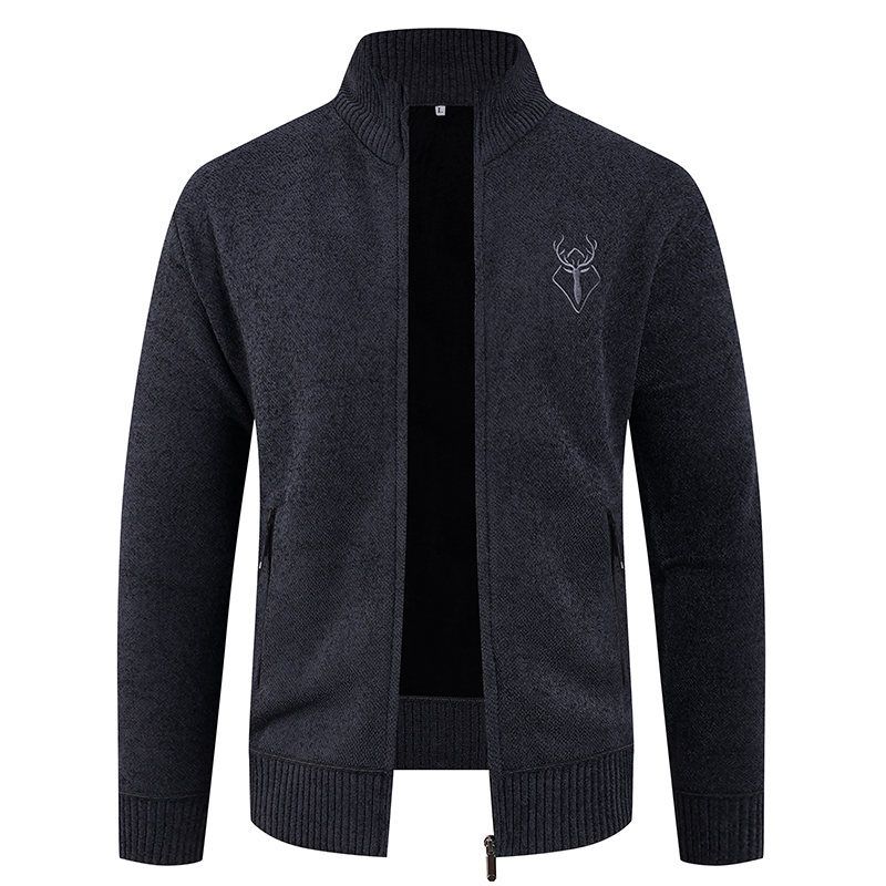 Giacca invernale da uomo in pile con fodera in sherpa e cappuccio - Cappotto caldo in cotone spesso per outfit casual (grigio, nero, kaki, verde scuro) - Taglie dalla M alla 3XL_voghion.com
