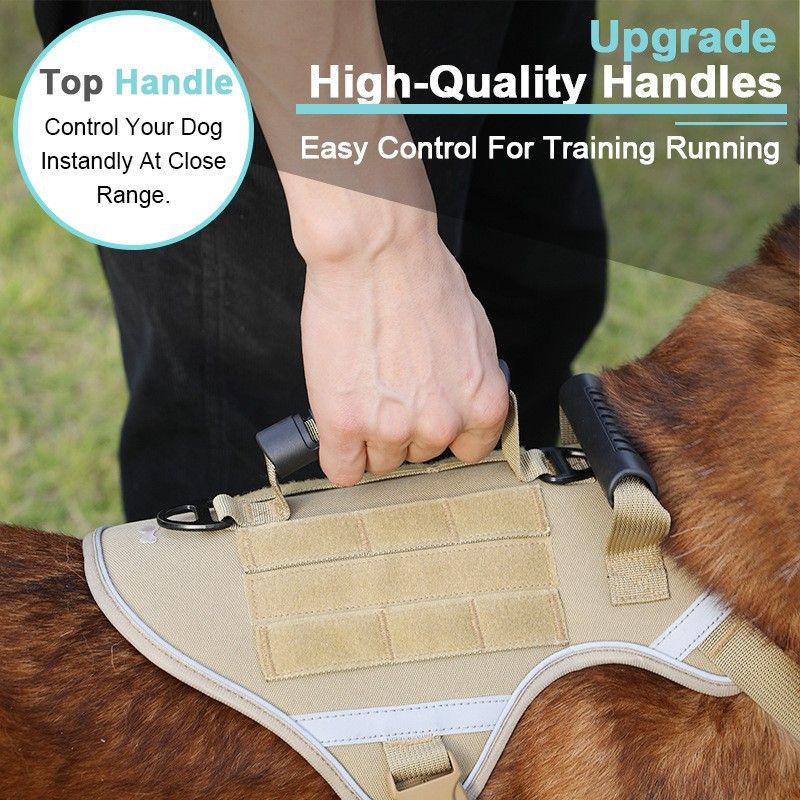 Pet 2024 For Medium And Large Dogs Vest-Style Tactical Harness Dog Walking Leash_voghion.com