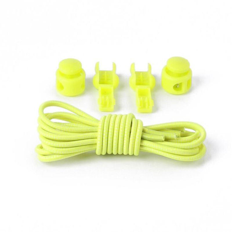 1 paio di lacci per scarpe da ginnastica elastici senza cravatta per scarpe che si allungano blocco lacci pigri lacci rapidi in gomma lacci rotondi_voghion.com