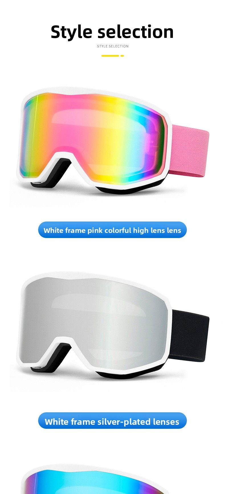 2025 New Outdoor Spherical Goggles Skiing Protective Double Layer Anti-Fog Unisex Ski Glasses_voghion.com