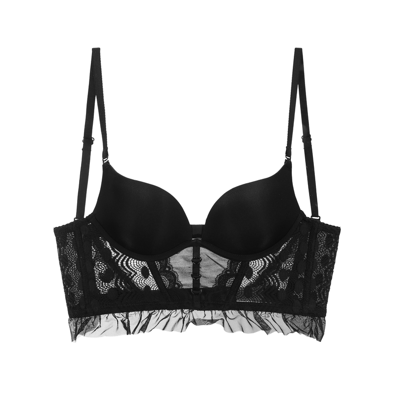 Soutien-gorge à bretelles en dentelle pour femme_voghion.com