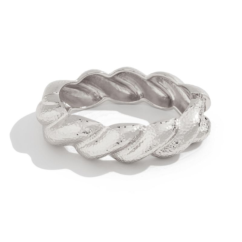 Armband Punk Brede Armband Dames Zwaar Ontwerp Ring Overdreven Draad Twist Lijn Armband_voghion.com