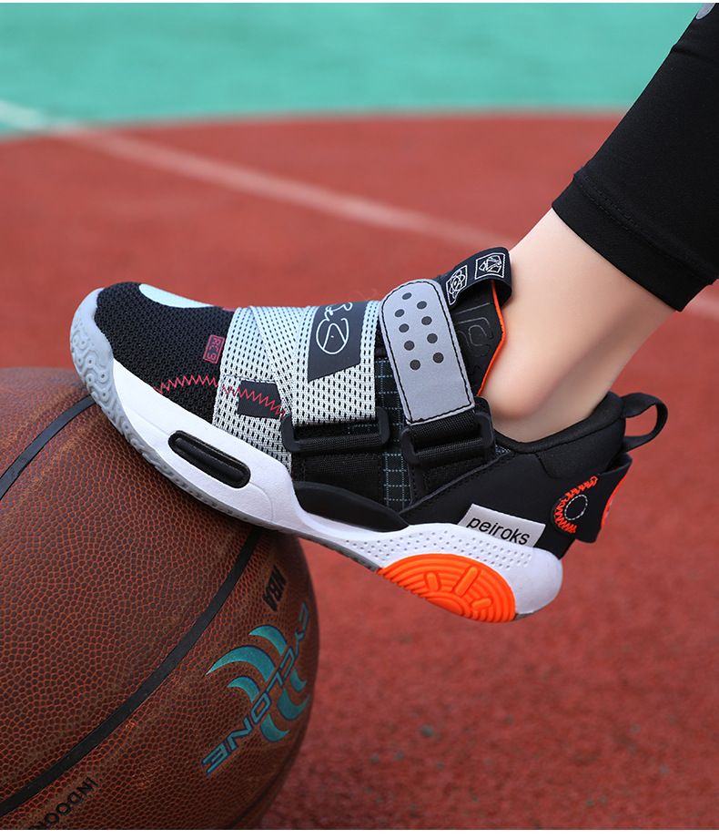 Mutter & Kinder Jungen Basketballschuhe Mesh Atmungsaktiv Professionelle Praktische Trainingsschuhe_voghion.com