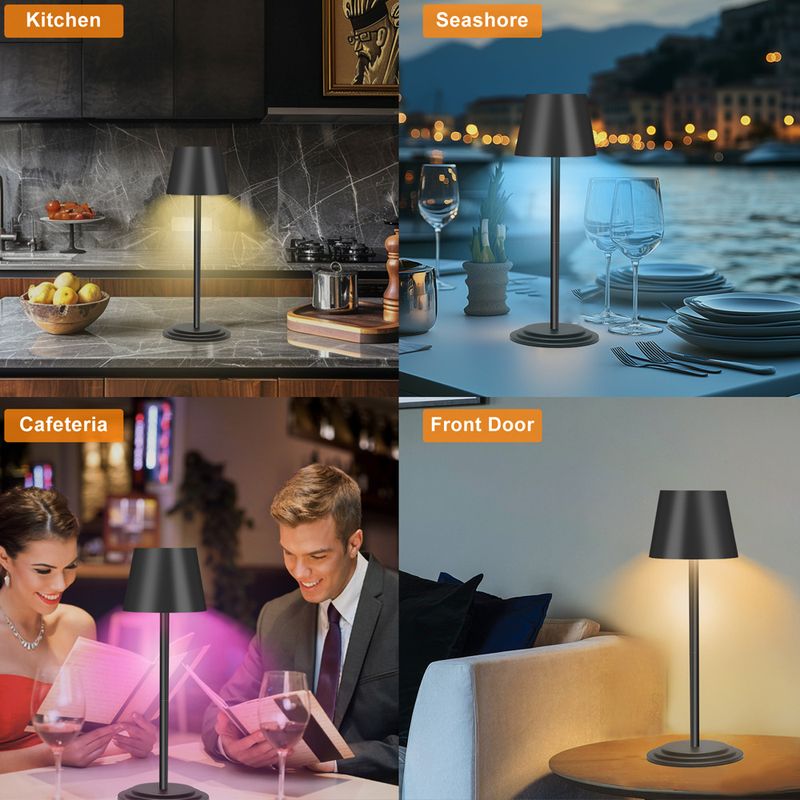 Domače pohištvo Ustvarjalna nova namizna svetilka za spalnico Nočna svetilka na dotik RGB barvna atmosferska svetilka Nočna lučka je mogoče časovno nastaviti Polnjenje USB_voghion.com