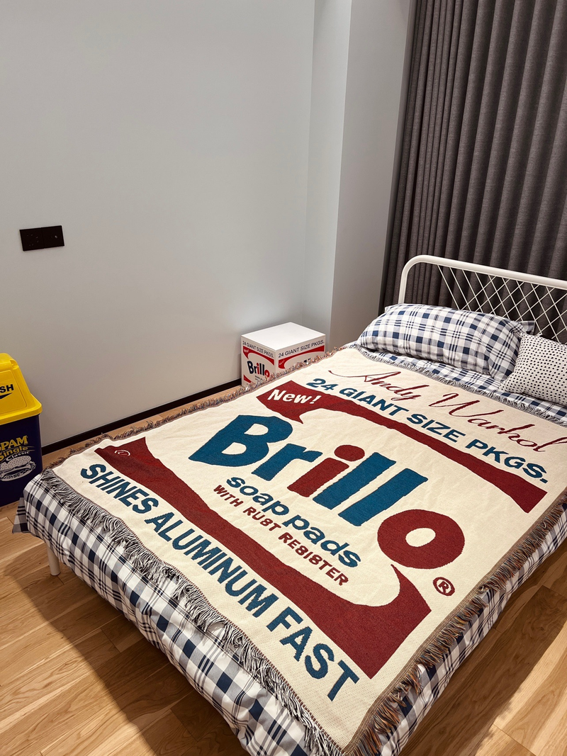Andy Warhol Brillo Soap dish wall blanket _voghion.com