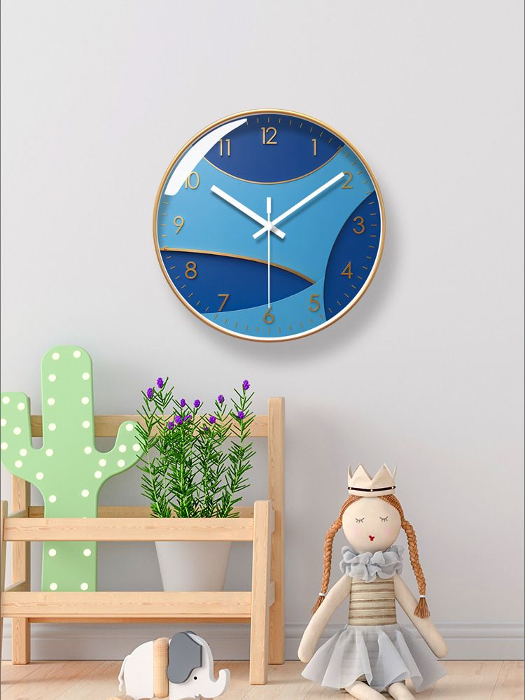 Yipula 7172 Simple Creative Living Room Silent Abstract Quartz Clock Home Sweep Second Wall Watch_voghion.com