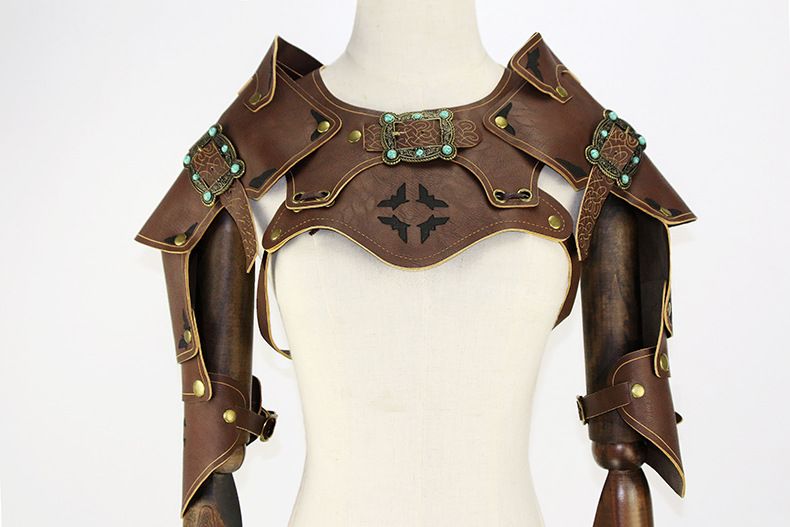 Steampunk-Kleidung, Rüstung, Schal, Weste, Requisiten für Halloween-COSPLAY-Bälle_voghion.com