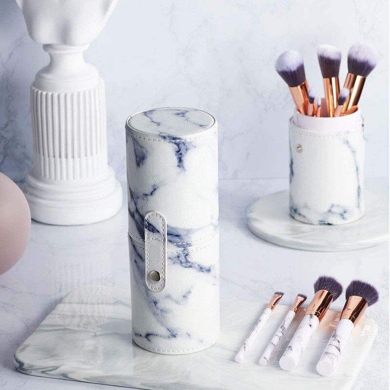 10 X Marmor Make-Up Pinsel Set Für Pulver Lidschatten Rouge Pinsel Werkzeuge Geschenk_voghion.com