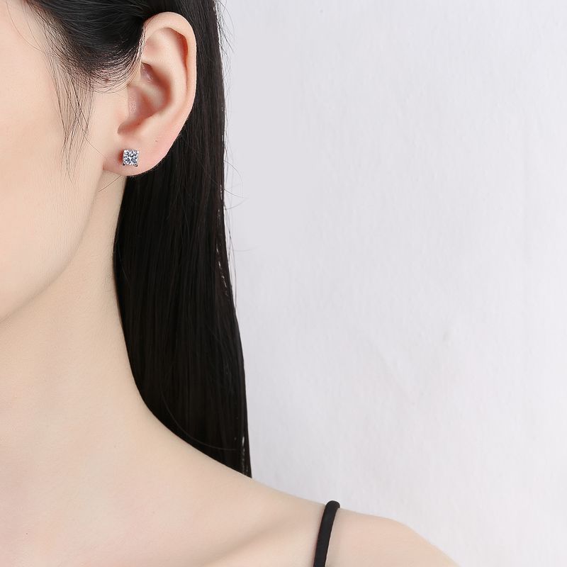 Boucles d'oreilles pendantes Tancise en argent et moissanite pour femmes, cadeaux de mariage_voghion.com