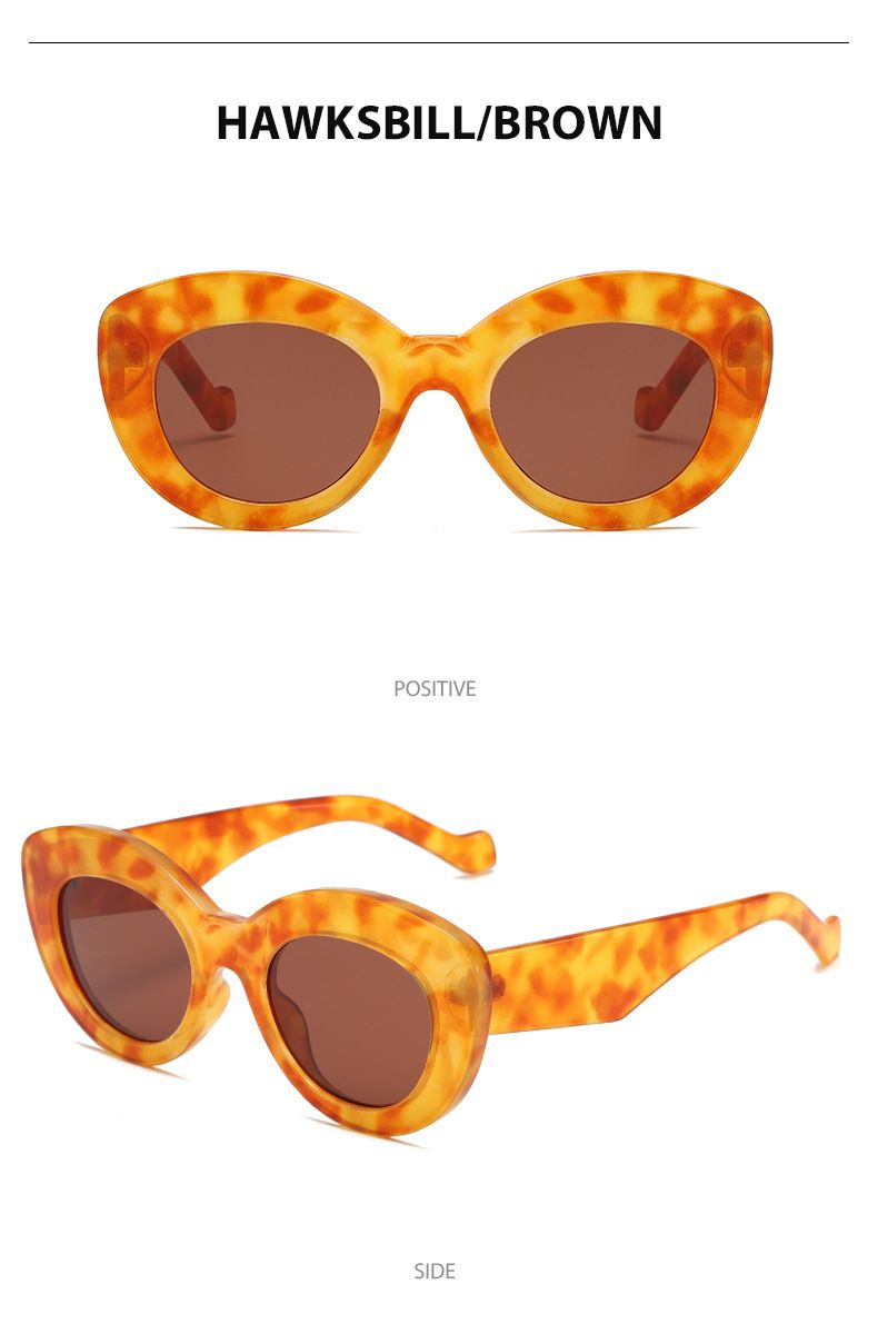 Cat eye tartarugato nella moda all'ingrosso per uomo e donna y2k occhiali da sole retrò occhiali da sole_voghion.com