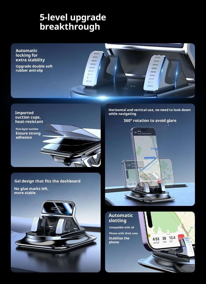 Xiao Deng Xiao Deng New Phone Car Navigation Mount Dashboard Stable Non-Slip Mat Holder Dropshipping Printing_voghion.com