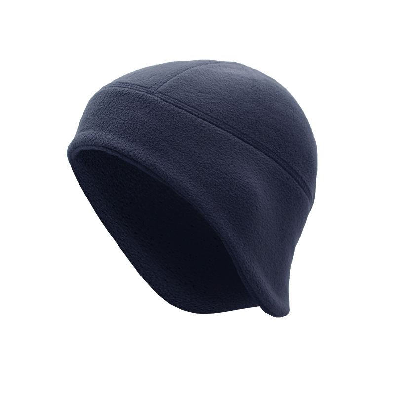 Gorro de ciclismo cálido de otoño e invierno con protección polar para las orejas, ideal para actividades al aire libre como esquí, running y ciclismo. Resistente al viento y al frío._voghion.com