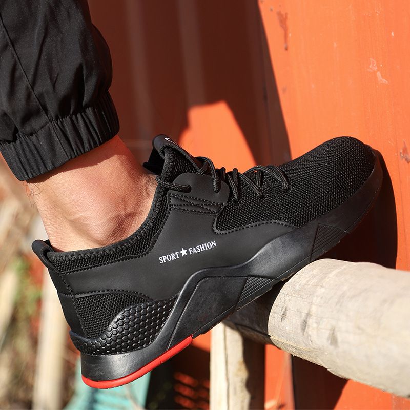 Scarpe antinfortunistiche da uomo, antiurto e antiforatura, comode, leggere, traspiranti, deodoranti, scarpe antinfortunistiche da lavoro_voghion.com