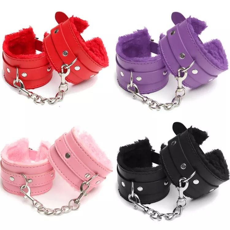 BDSM Hand Restraint Bondage Gear SM Slave Erotic Play Sex Ankle Handcuffs Long Flush Handcuff Detachable Chain Clasp_voghion.com