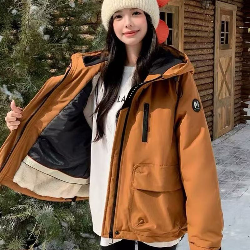 Giacca corta in cotone spesso e larga in stile coreano invernale da donna, in vendita diretta in fabbrica_voghion.com