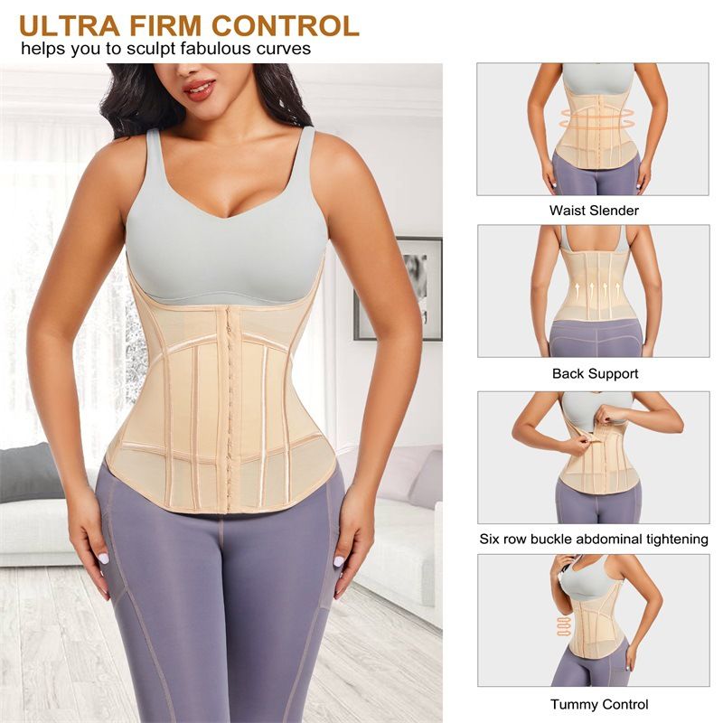 VoleFox Plus Size Tummy Wrap Yoga Belt For Women U Shape Back Support Waist Trainer Corset_voghion.com