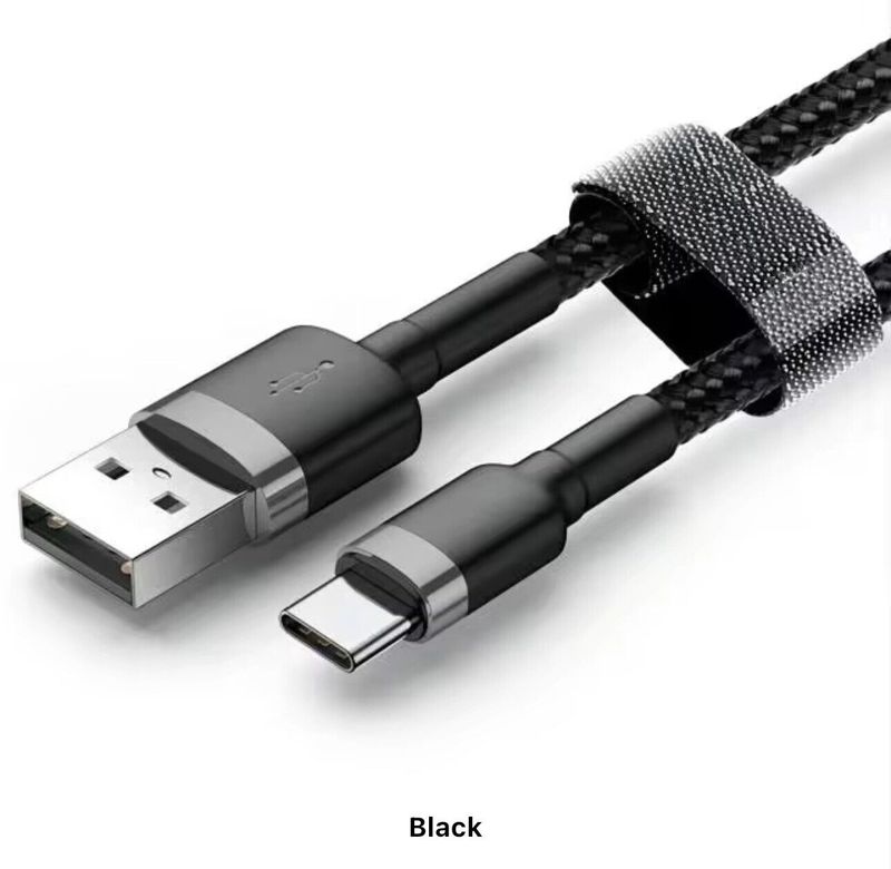 Câble de charge rapide USB-C 3 fils (2 m) pour téléphones portables Samsung_voghion.com