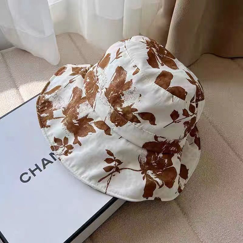 Summer New Foldable Sunshade Sunscreen Sun Hat UV Protection Printed Bucket Hat_voghion.com