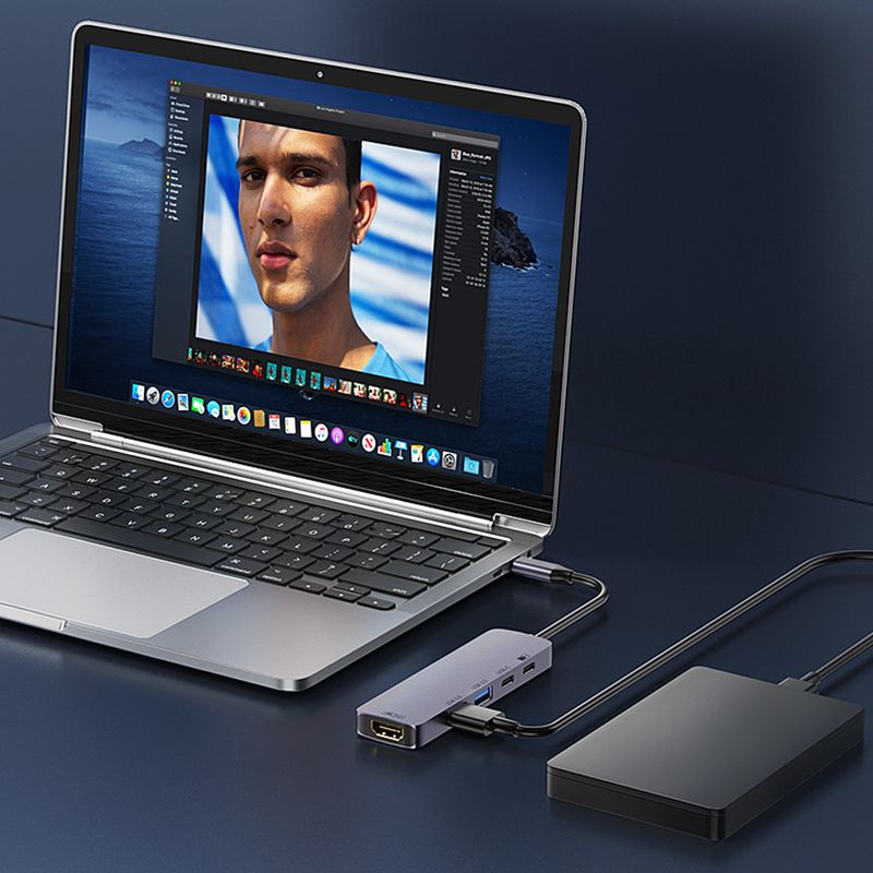 10Gbps HUB 4K 60Hz Type C To HDMI-compatible PD 100W USB Splitter Adapter For IPhone 15, MacBook Air Pro, Samsung S23, S24, Dex_voghion.com