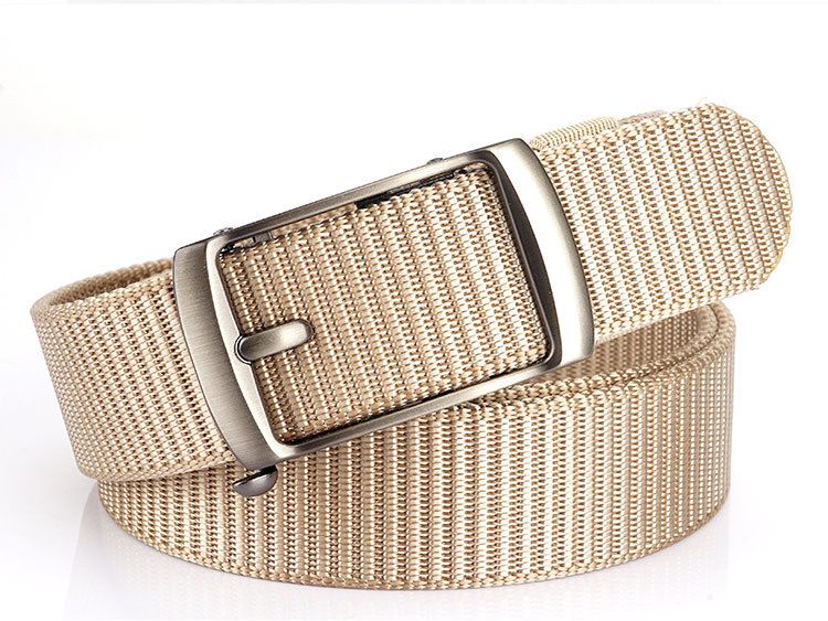 Legierung Oberbekleidung Zahnlos Automatische Schnalle Nylon Mode Lässig Leichte Luxus Textur Gürtel_voghion.com