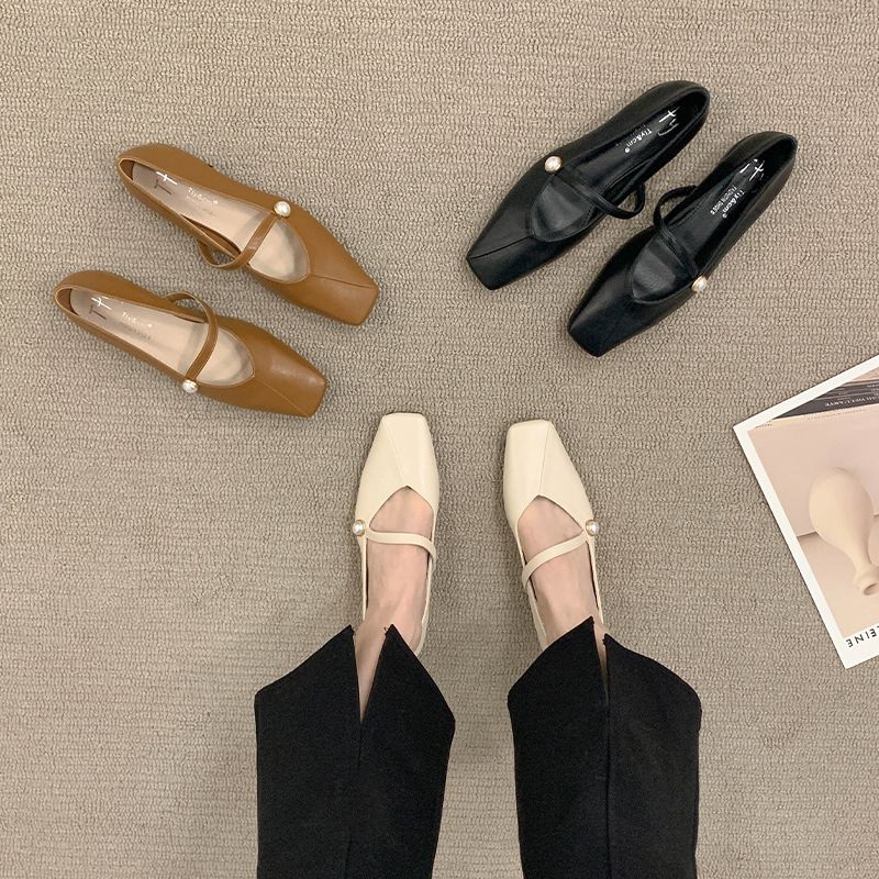 Flache Single für Damen, neues Frühlings-/Herbst-/Sommer-Design, Mary Jane, sanfter Stil, Abendschuhe_voghion.com