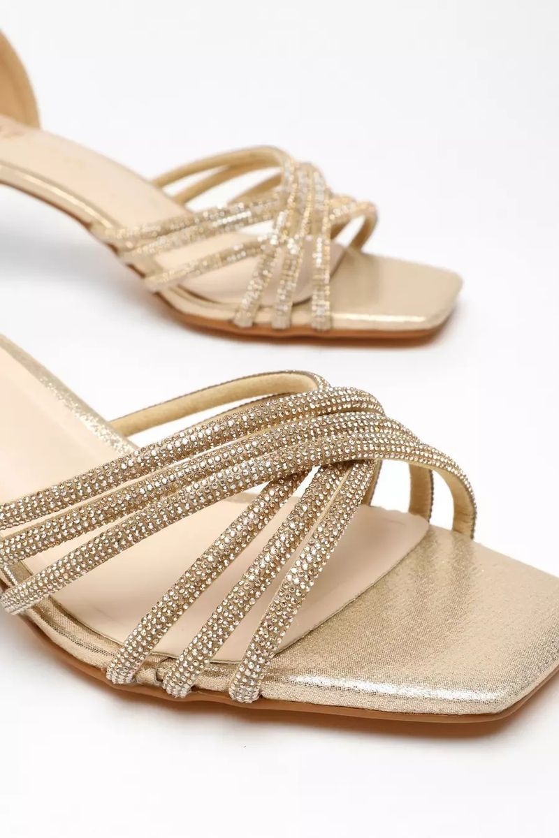 Fashion diamond strap sandals small short heels open toe small square head high heels sandals_voghion.com