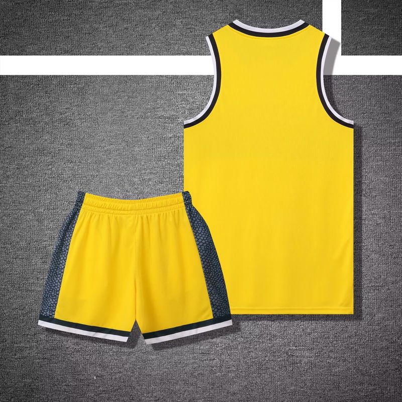 2023 Basketball Suit Set, Men's Printed Summer Game Team Uniform, Quick Drying, Breathable, Enterprise and Public_voghion.com