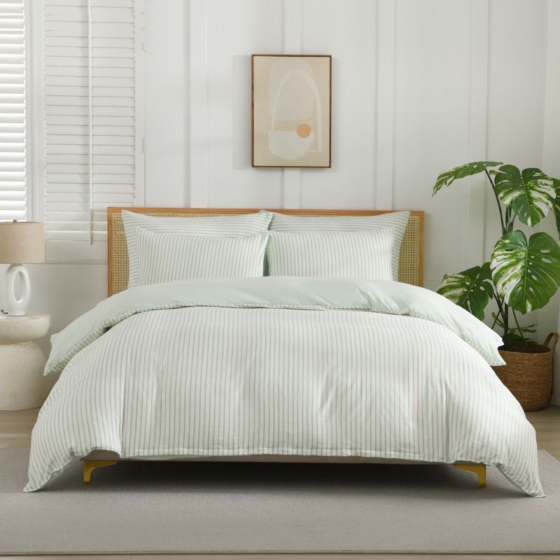 Weiche gewaschene Baumwolle Lange Kissen Bettlaken Quilt Abdeckung Bettwäsche Vier Stück Set_voghion.com