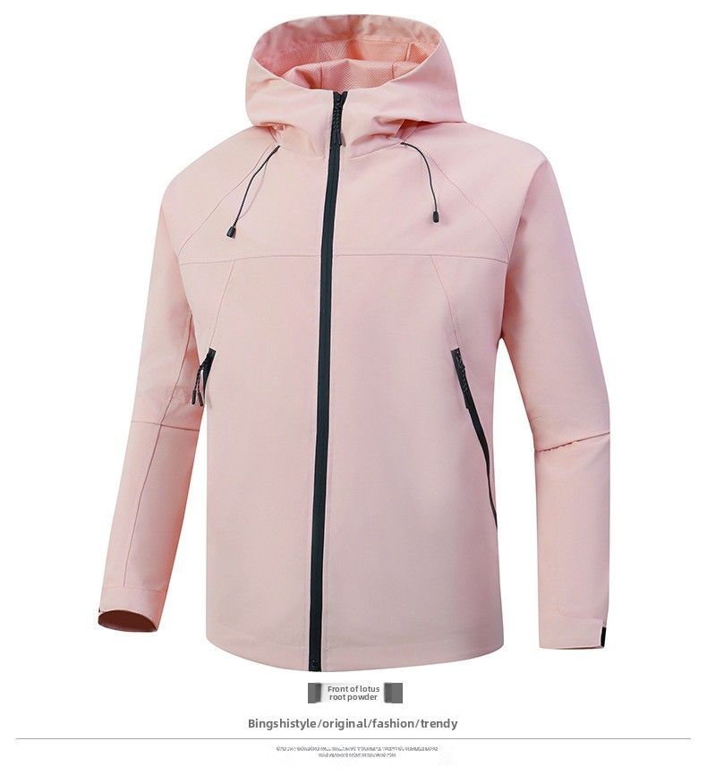 Windproof And Water-proof Jacket Men's Spring And Autumn Thin Outdoor Sports Removable Hat Couple's Tooling Jacket_voghion.com