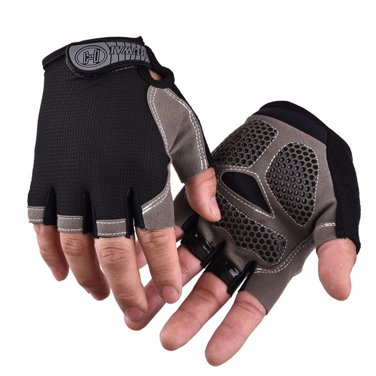 Cycling Half Finger M Spring Summer Non-Slip Fishing Outdoor Mesh Thin Breathable Fingerless Fitness Sports Gloves_voghion.com